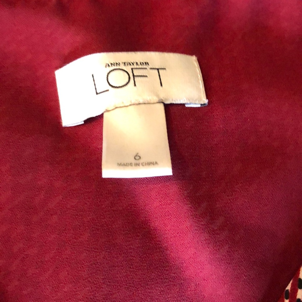 Ann Taylor Loft Twist Knot V-Neck Blouse - Picture 7 of 9